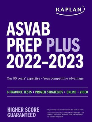 cover image of ASVAB Prep Plus 2022-2023